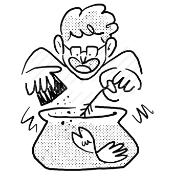 fishbow, bowl, fish, feed, man, feeding